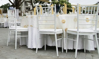 Chiavari chairs at an event